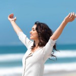 Happy healthy woman Happy healthy woman